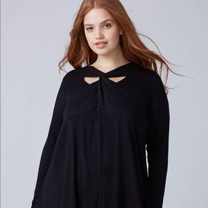 Lane Bryant Twist-Neck Swing Top